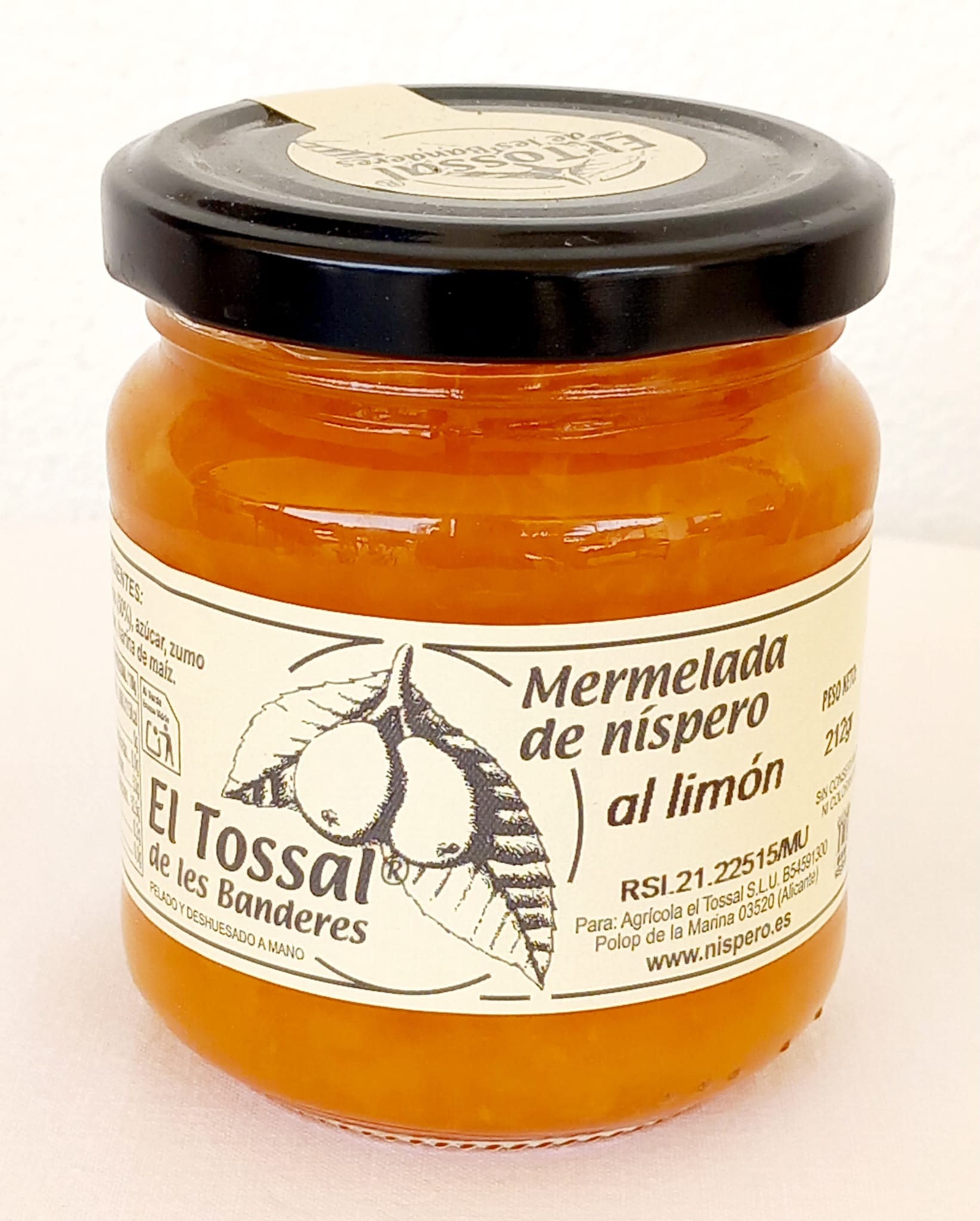 Catalogo mermelada de nispero al limon 212 gr